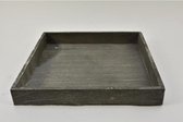 Plateaus - Houten Tray Vierkant Grey-wash 30x30x4cm