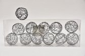 Bijstekers - Metal Wire Ball 5,5cm 12pc. Black