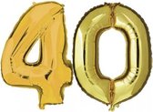 40 jaar folie ballonnen goud