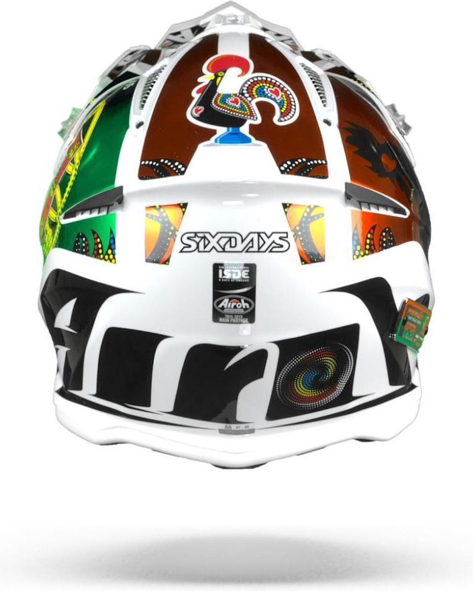 CASCO AIROH AVIATOR 2.3 SIX DAYS 2020 PORTUGAL XL : : Auto e Moto