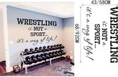 3D Sticker Decoratie Stop niet als je moe bent Stop als je klaar bent Vinyl muurstickers Motivatio Home Gym Design Muursticker Quotes Home Decor - GYM44 / Large