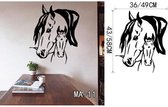 3D Sticker Decoratie Springend paard Muurtattoo-Paard Sticker-Stijlvol Vinyl Muurtattoo Art Kinderen, Meisjes Kamer Muursticker Interieur - MA11 / S
