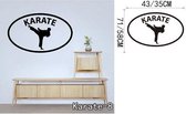 3D Sticker Decoratie Karate Vechtsporten Man Muurtattoo Aangepaste Chinese Kongfu Vechten Creatieve Vinyl Sticker Woondecoratie - Karate8 / Small