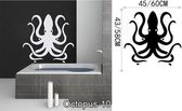 3D Sticker Decoratie OCTOPUS Wall Art Stickers Zwart Muurstickers Voor Kinderkamer Baby Muurstickers Vinilos Paredes Waterdichte Badkamer Decal Muurschildering - Octopus10 / Large
