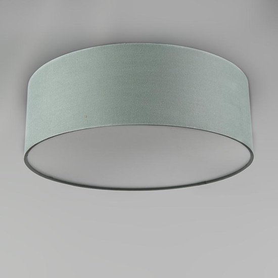 QAZQA drum led - Moderne LED Plafondlamp - 1 lichts - H 125 mm - Groen - Woonkamer | Slaapkamer | Keuken - QAZQA