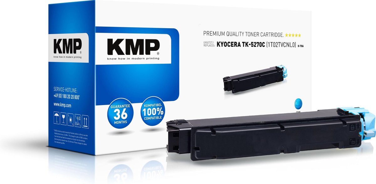 KMP K-T86 toner cyaan compatibel met Kyocera TK-5270 C
