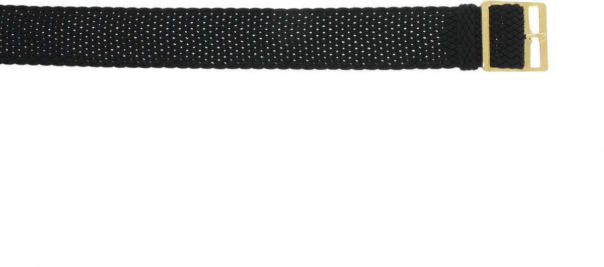 Horlogeband Universeel P20Z Nylon-perlon Zwart 20mm