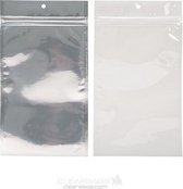 Wit Transparant gemetalliseerde gripzakken met barrière 102 x 165 cm (100 stuks) [HZBB5CW]