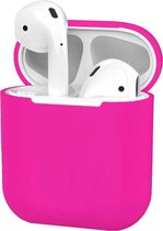 Siliconen Hoes voor Apple AirPods 2 Case Ultra Dun Hoes - Donker Roze