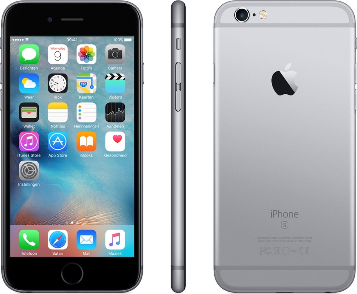 Kabelbaan onenigheid Middeleeuws Apple iPhone 6s - 32GB - Spacegrijs | bol.com