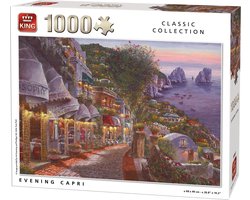 King Puzzel Vakantie Italië- Capri -Evening- 1000 stukjes