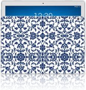 Siliconen Lenovo Tab P10 Flower Blue