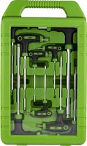 JBM Tools | Inbus T - Sleutelset | 9 Delig L Vormige inbus sleutel met rond einde |