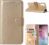 Xssive Hoesje voor Samsung Galaxy Note 10 - Book Case - Goud