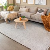 Wollen vloerkleed - Wise Grijs/Wit No. 609 70x140cm
