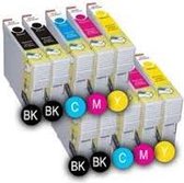 Print-Equipment Inkt cartridges / Alternatief Promo pak 10 x  T27 4BK - 2C - 2M - 2Y comp inktcartidge | Epson Workforce WF-3620D/ 3640D/ 7110DTW/ 7610/