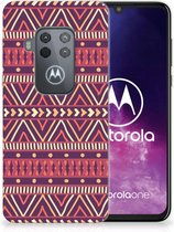 Motorola One Zoom TPU bumper Aztec Purple