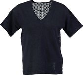 Vero moda zachte blauwe trui materiaalmix - Maat  M