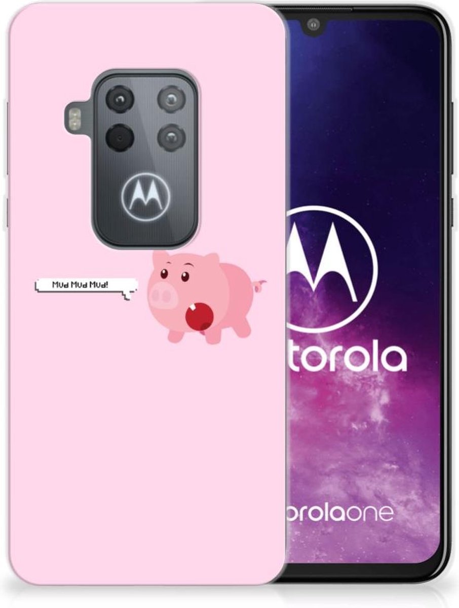 Motorola One Zoom Telefoonhoesje met Naam Pig Mud