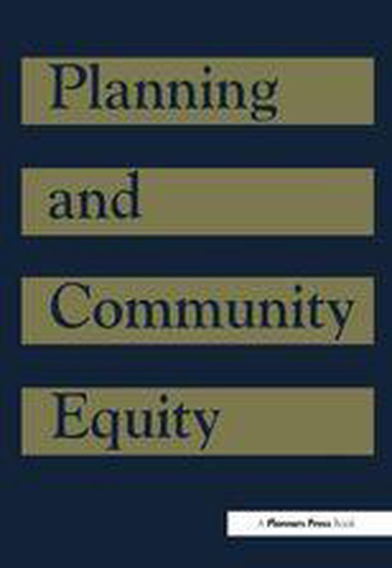 Planning and Community Equity - cover