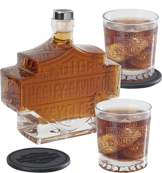 Harley-Davidson Bar & Shield Whiskey fles Set