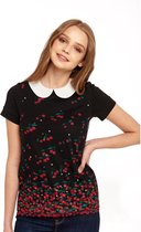 Pussy Deluxe Shirt -L- Falling Cherries Multicolours