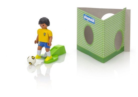 PLAYMOBIL Nationale Voetbalspeler Brazilië - 9510 | bol.com