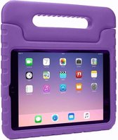 Tablet hoes geschikt voor Apple iPad 10.2 (2021/2020/2019) - Kinderhoes met handvat - Schokbestendige Kids cover - Paars