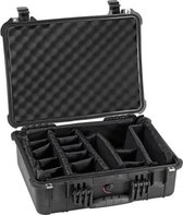 Peli 1524 Waterdichte Camerakoffer Zwart met Dividers