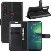 Book Case - Motorola Moto G8 Plus Hoesje - Zwart