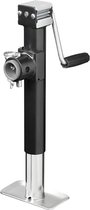 ProPlus Heavy Duty Steunpoot 42–68 cm – Verstelbare en Inklapbare Parkeersteun voor Zware Aanhangers en Boottrailers – Draagvermogen 1000 kg – Inclusief Veiligheidspin en Lasbevestiging – Zwart/Zilver