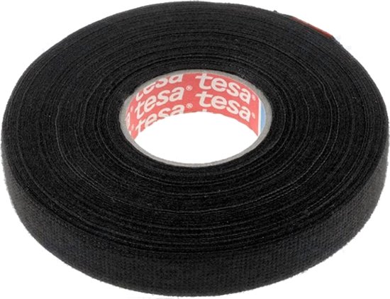 Tesa - PET-Fleece Tape - 25m x 15mm - Geluidsdemping - Zwart - Weerstand tegen Schuren van Tesa — afbeelding 5