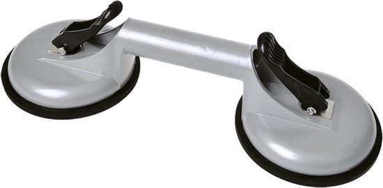 ProPlus Vacuum Lifter - Débosseleur de Voiture - Débosseleur - Support de Verre - Support de Plaque - Ventouse pour Levage et Réparation - Ventouse en Verre - Universel - Avec 2 Ventouses - Aluminium - Argent - Maximum 80-100 kg