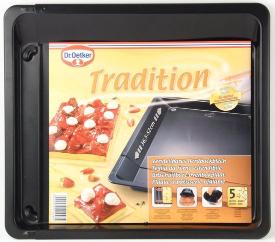 Plaque De Cuisson Extensible Dr. Oetker Tradition - Noir - Acier - Neuve
