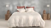 Housse de couette ZoHome Satinado - Double - 200x200/220 cm - Blanc Cassé