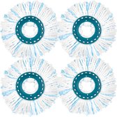 4x Dweil navulling geschikt voor Leifheit Clean Twist Disc Mop