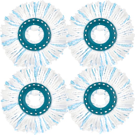 4x Recharge pour vadrouille adaptée au vadrouille à disque Leifheit Clean Twist