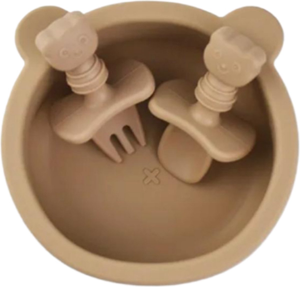 Goedkoopste Amy's Goodies - Babykom met deksel en bestek - Kinderservies set - Siliconen babyservies - BPA vrij - Kraamcadeau - Magnetronbestendig - Vaatwasserbestendig - Kom met zuignap