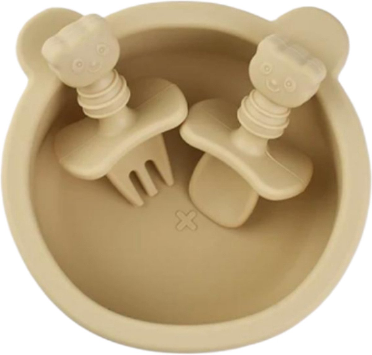 Goedkoopste Amy's Goodies - Babykom met deksel en bestek - Kinderservies set - Siliconen babyservies - BPA vrij - Kraamcadeau - Magnetronbestendig - Vaatwasserbestendig - Kom met zuignap