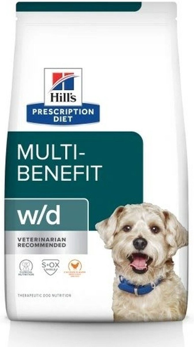 2x10kg W/D Low Fat Diabetes Kip Hill's Prescription Diet Canine Hondenvoer
