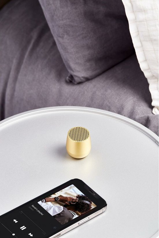 Lexon Design MINO + Recheargable TWS Speaker - Light Yellow van Lexon — afbeelding 3