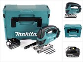 Makita DJV 180 M1J accudecoupeerzaag 18V + 1x accu 4.0Ah + Makpac - zonder lader