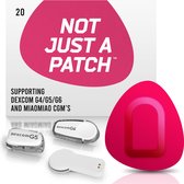 Not Just A Patch - Pink Patch - Sensor patch pleister for Dexcom or MiaoMiao Libre – 20 pack – M (maat)