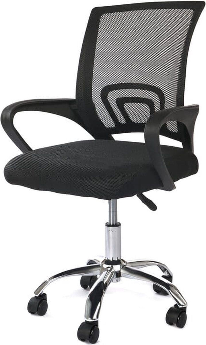 Viking Choice - Bureaustoel ergonomisch - verstelbaar - mesh - zwart - Viking - €48,98