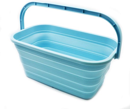 SAMMART 12L Opvouwbare rechthoekige handige emmer (1, bruin SAMMART 12L Opvouwbare rechthoekige handige emmer (1, bruin