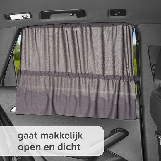 LUKIUP Zonwering voor de auto, baby, 68 x 50 cm, dubbellaags