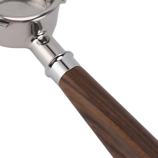 Bodemloze portafilter, universele praktische koffieportafilter voor thuis (type A paars sandelhout
