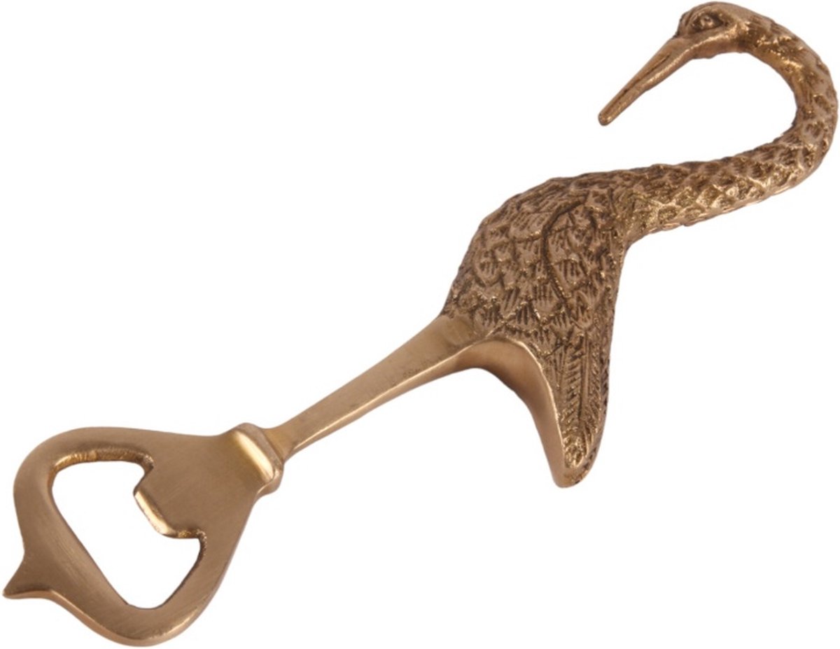 Baroque - Opener - Flesopener Flamingo koper 17 cm - 17x1.5x5 - Brass