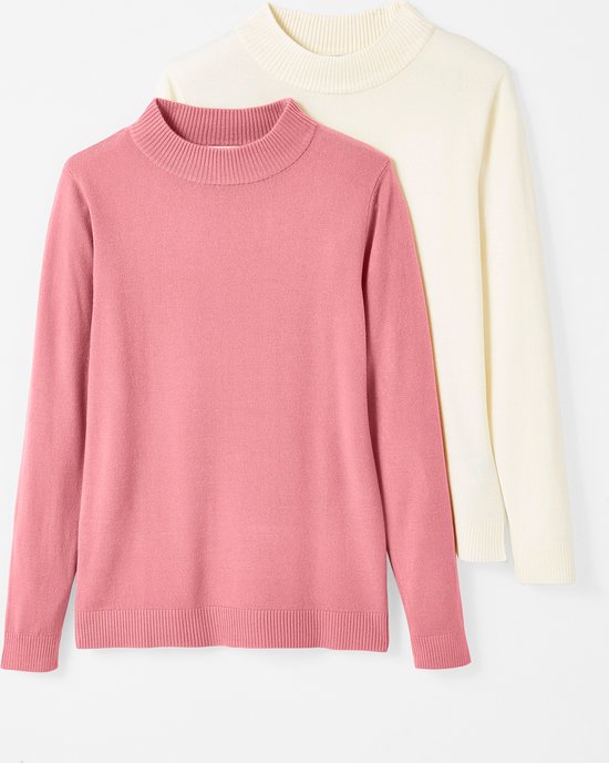 Damart - Set van 2 zachte truien - Dames - Veelkleuring - XXL