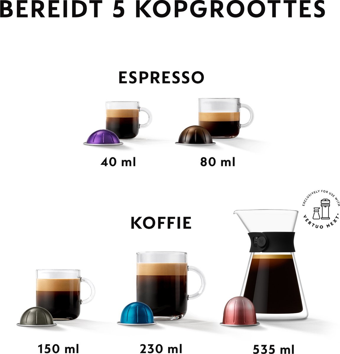 Nespresso - Magimix - Vertuo Next - Mat Zwart thumbnail 6